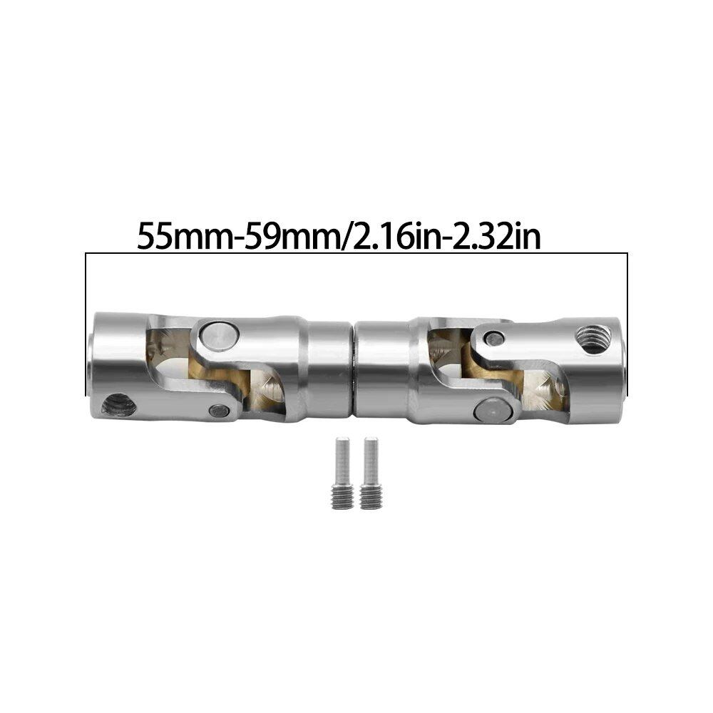 1/10 Scale RC Car Metal Internal Gear Drive Shaft Universal Joint Compatible with Axial SCX10 Gladiator YK4082 TRX4 TF2 D110 Crawlers (Color: Imported)