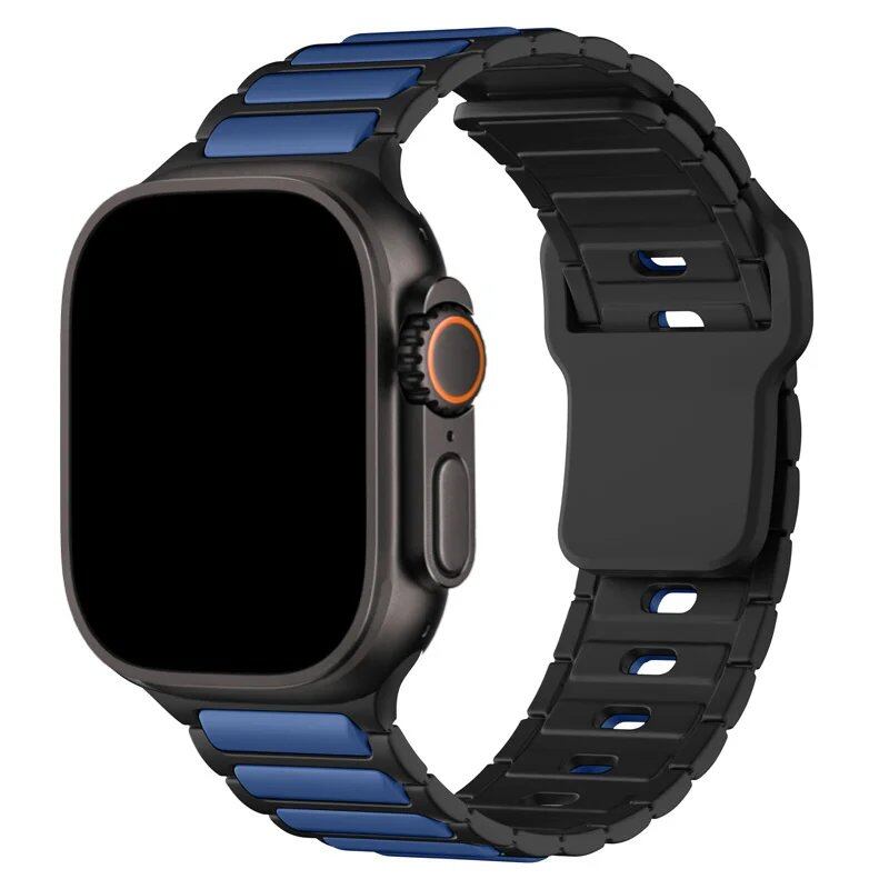 Apple Watch用シリコンバンド(対応機種:Series 9/8/7/6/5/SE/Ultra 2、サイズ:38mm/40mm/42mm/44mm/45mm/46mm/49mm) バンドカラー:mm 並行輸入品