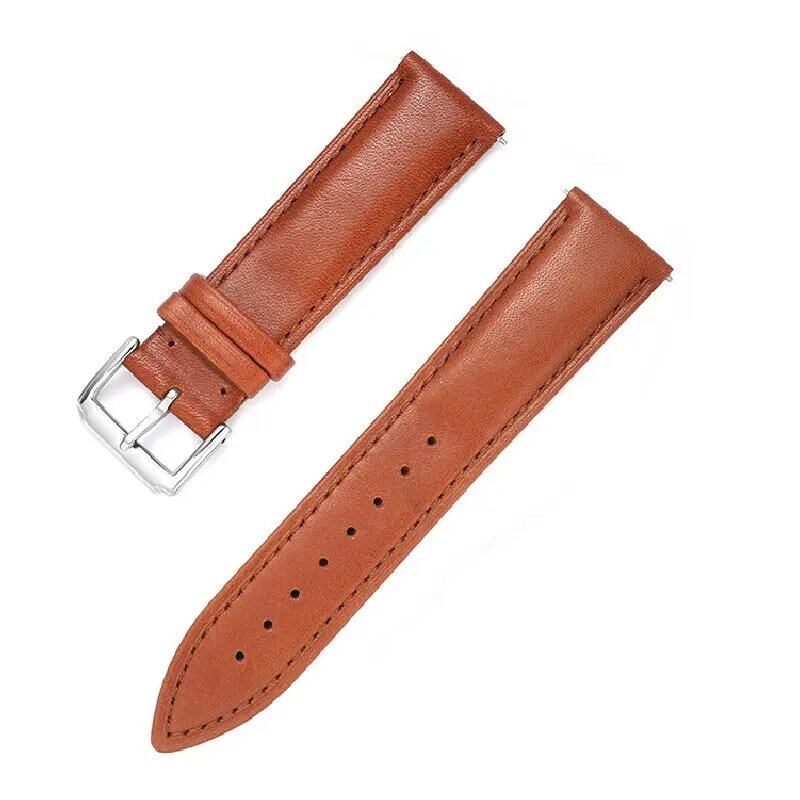 UTHAI Z36 Double-Sided Waterproof Cowhide Leather Watch Strap, Compatible with 18mm, 19mm, 20mm, 21mm, and 22mm Watches, Compatible with Huawei and Samsung Watches, Band Color: mm, Parallel Import