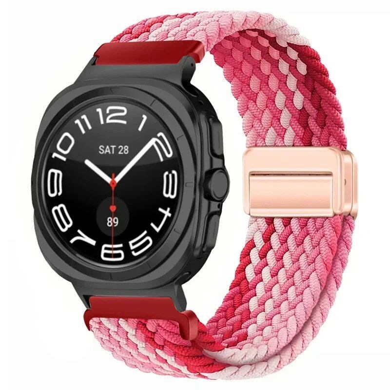 Replacement Nylon Loop Strap for Samsung Galaxy Watch Ultra (47mm) with Magnetic Buckle, Compatible with Galaxy Watch 7 Ultra, Band Color: Compatible with Galaxy Watch Ultra; Band Width: Compatible with Galaxy Watch Ultra (Parallel Import)