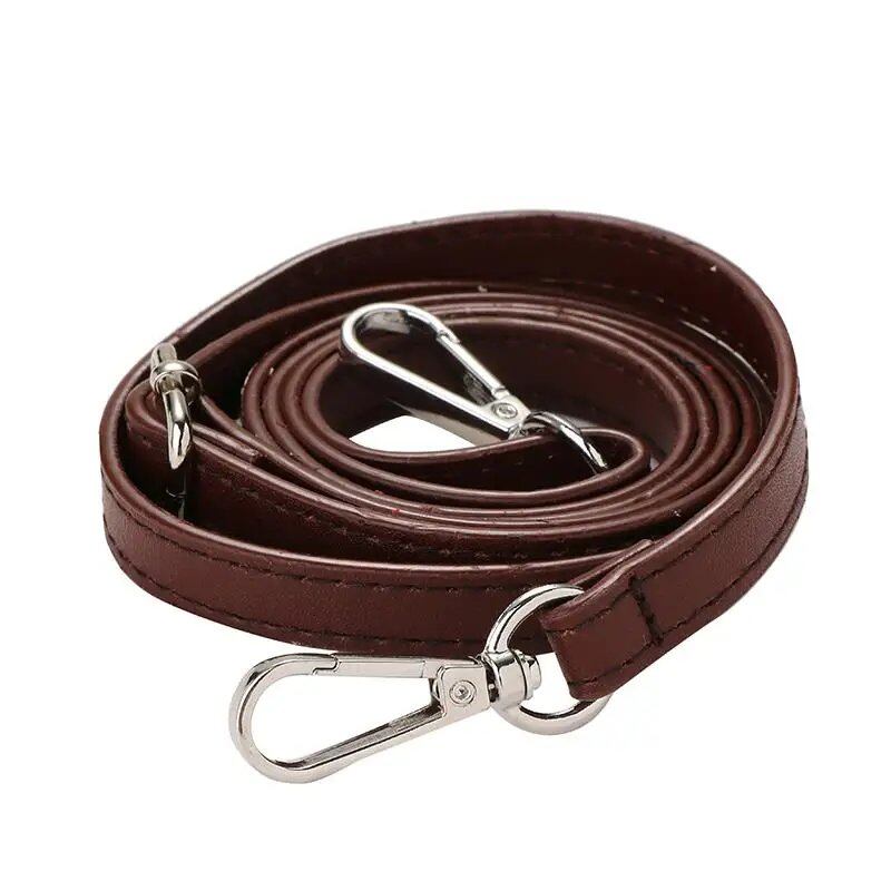 1.2cm Wide Thin Bag Belt/Shoulder Strap Replacement, Long Adjustable PU Leather Bag Strap, Bag Accessory, Color: Parallel Import