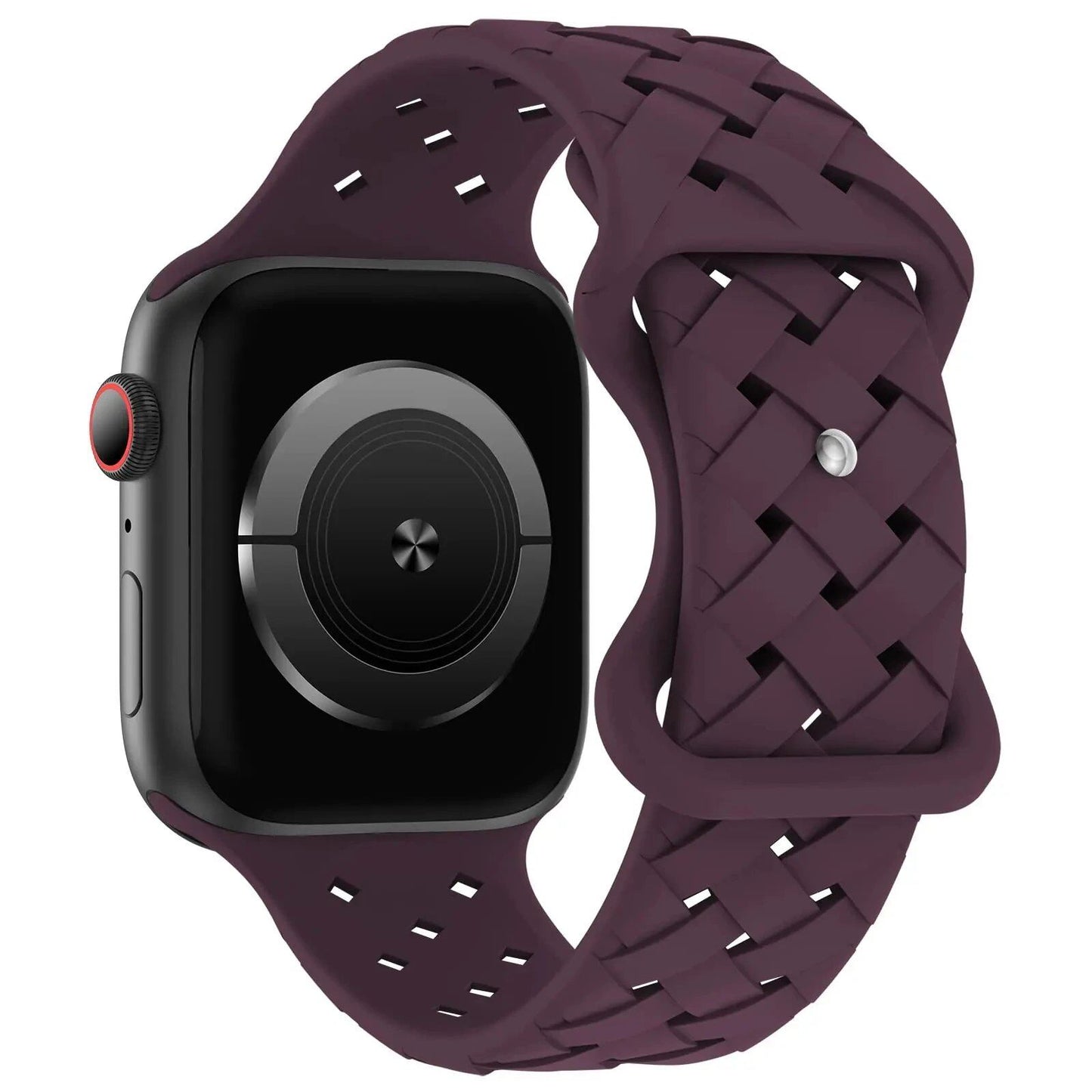 Apple Watch用シリコーンスポーツストラップ - Ultra 2/SE/Series 9/8/7/6/5対応 49mm・46mm・44mm・42mm・41mm・40mm 通気性バンド ;発送元: 並行輸入品