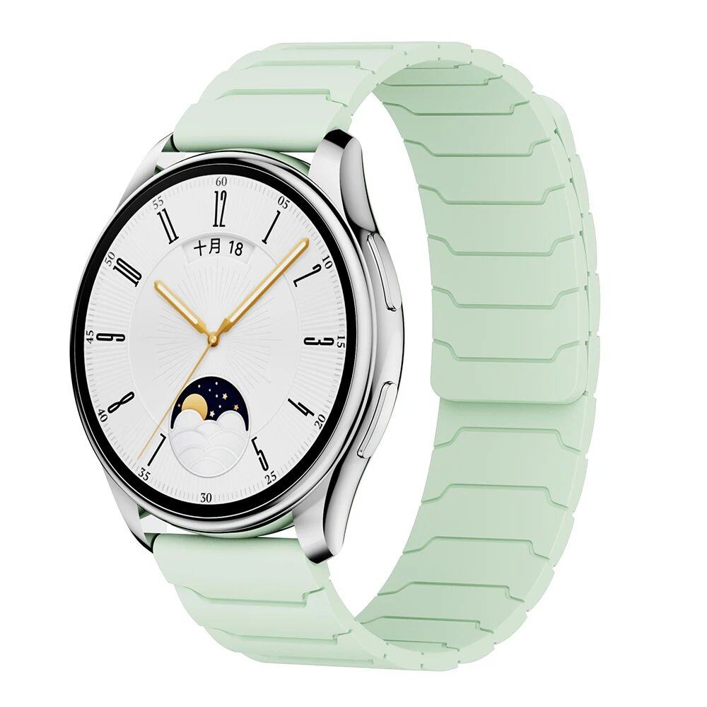 Compatible with Samsung Galaxy Watch 7/6/5/4/3 and Huawei Watch GT5/4/3 Pro (46mm), 22mm/20mm Magnetic Silicone Band, Ultimate Comfort, Band Color: mm, Parallel Import
