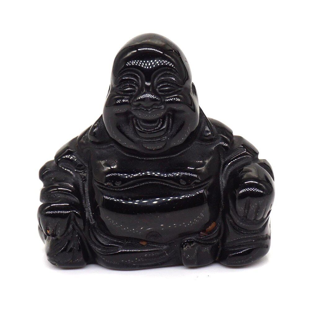 1.2-inch Buddha Statue, Natural Healing Crystal Reiki Chakra Figurine, Spiritual Stone Sculpture, Home Decor, Parallel Import