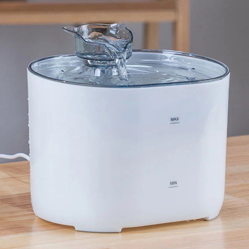 Automatic Circulating Filter Waterer for Cats, USB Powered, Quiet Pump, Cat Ear Shape, Pet Drinking Fountain, Parallel Import