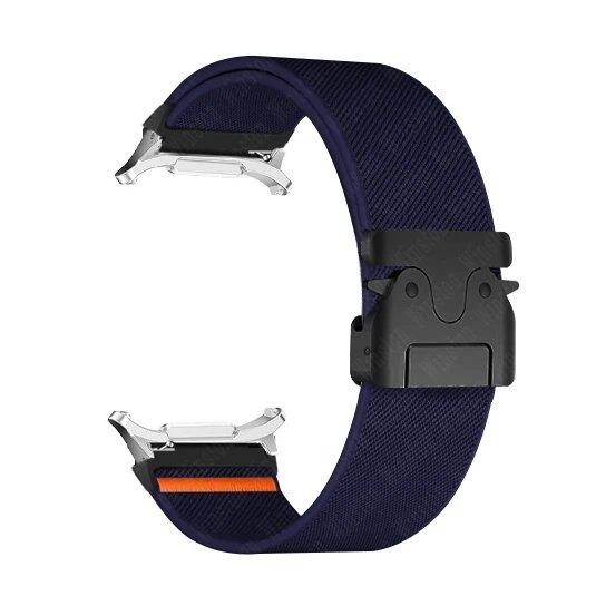 Braided Elastic Bracelet Loop Nylon Strap for Samsung Galaxy Watch 7 Ultra 47mm. Size: Galaxy Ultra 47mm; Band Color: Parallel Import.