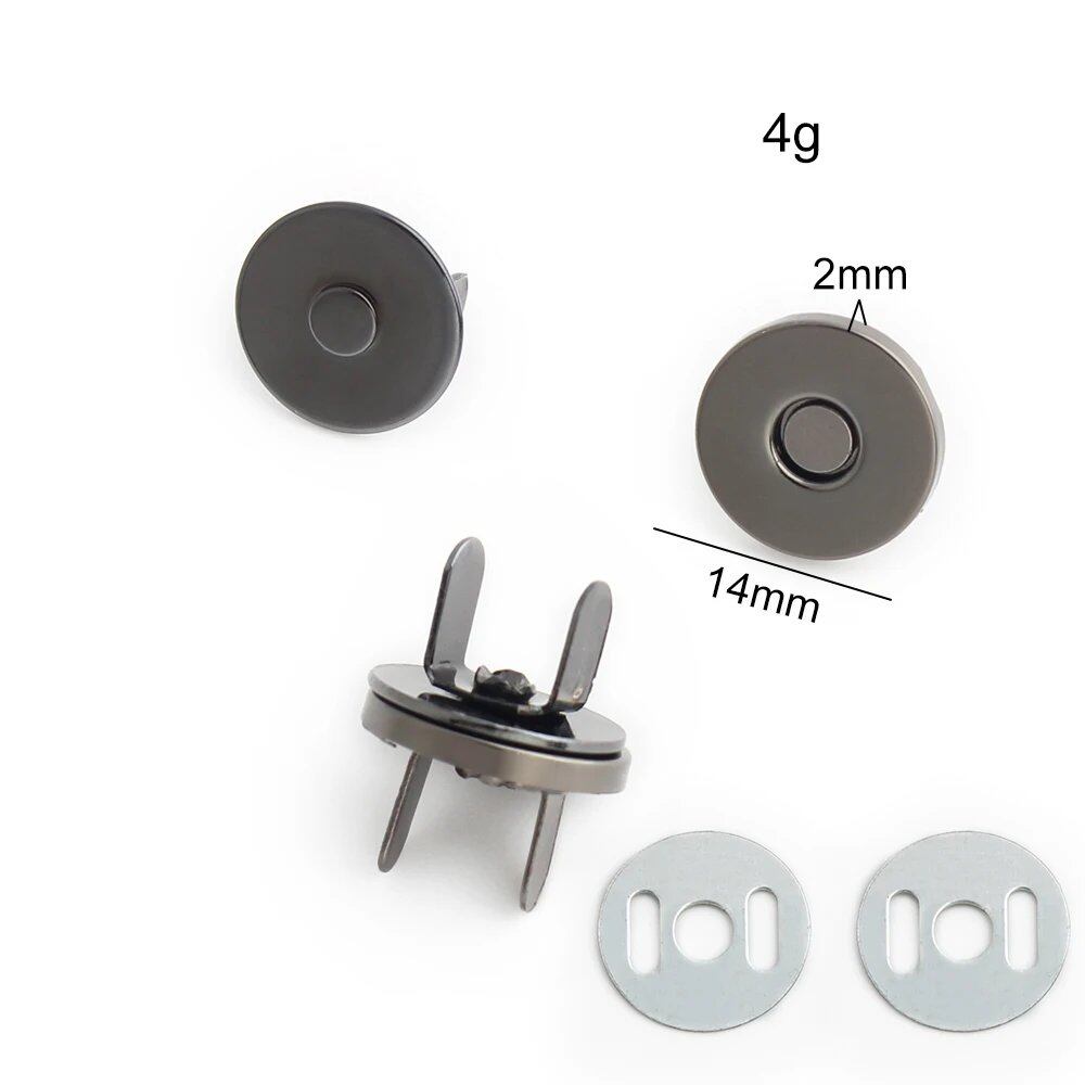 14-18-20mm 強力薄型金属丸型マグネットボタン DIY ポーチ コート ハンドバッグ スナップ留め金具 隠しボタン アクセサリー サイズ: 並行輸入品