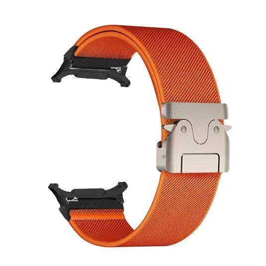 Braided Elastic Bracelet Loop Nylon Strap for Samsung Galaxy Watch 7 Ultra 47mm. Size: Galaxy Ultra 47mm; Band Color: Parallel Import.