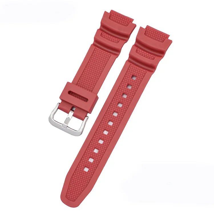 CASIO AE1200 / AE1300 / AE1000 W-219対応 18mm シリコンゴム ウォッチストラップ 交換用 メンズ リストバンド ブレスレット アクセサリー バンドカラー:;バンド幅:18mm 並行輸入品