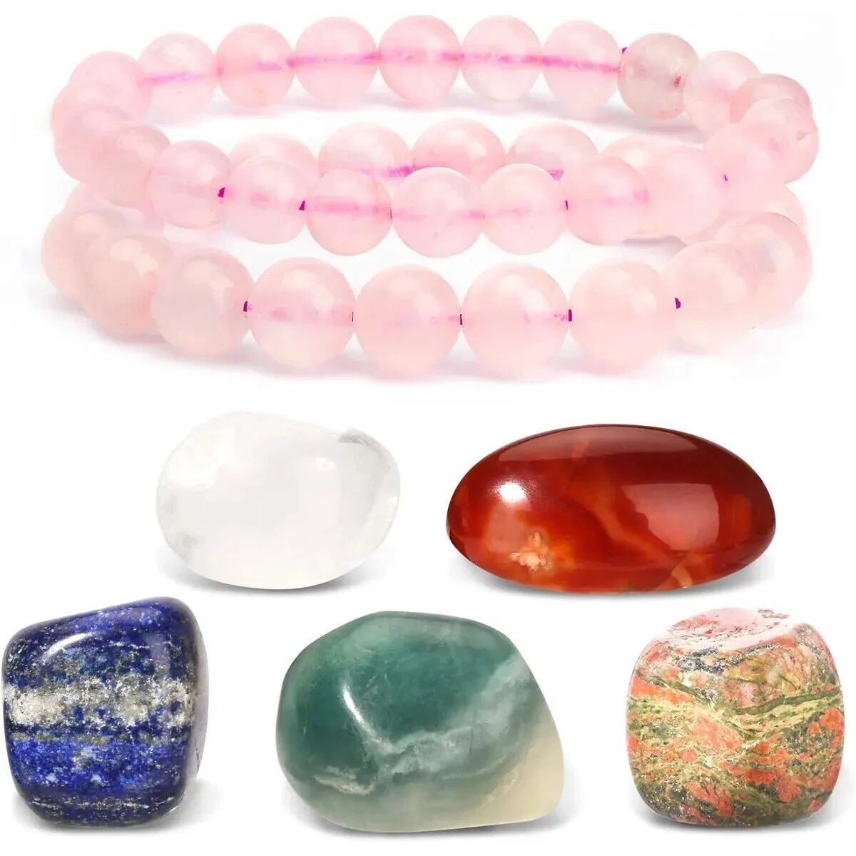 Prosperity and Wealth Crystal & Healing Stone Set, Spiritual Crystals, Metaphysical, Witchcraft, and Meditation Gift Set, Color Set, Parallel Import