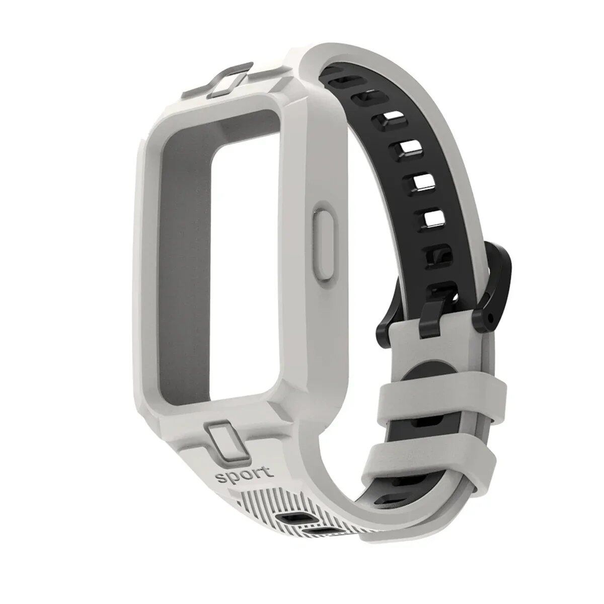 Huawei Band 9/8/7/6 用シリコンバンド スマートウォッチ交換用ストラップ スポーツ用通気性ストラップ バンドカラー: 並行輸入品