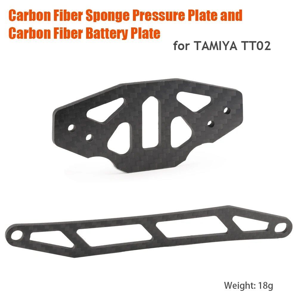 1/10 Scale RC Toy Car Tamiya TT-02/TT02 Swing Arm Shock Absorber, Steering Device, Bumper Sponge Upgrade Parts, Metal & Carbon Fiber, Parallel Import