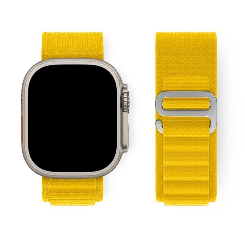 Apple Watch Ultra用アルパインループストラップ 49mm 45mm 46mm 44mm 41mm 42mm 40mm対応 ナイロンブレスレット シリーズ10/9/8/7/SE/6/5/4/3対応 サイズ: 並行輸入品