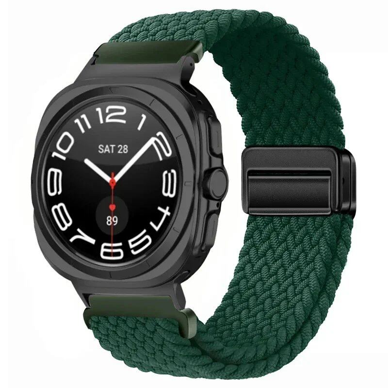 Replacement Nylon Loop Strap for Samsung Galaxy Watch Ultra (47mm) with Magnetic Buckle, Compatible with Galaxy Watch 7 Ultra, Band Color: Compatible with Galaxy Watch Ultra; Band Width: Compatible with Galaxy Watch Ultra (Parallel Import)