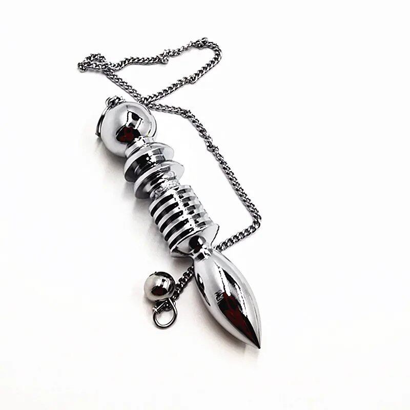 Brass Metal Dowsing Pendulum for Reiki Healing and Divination, Spiritual and Wiccan Amulet for Men, Screw Shape, Radiestesia, Parallel Import