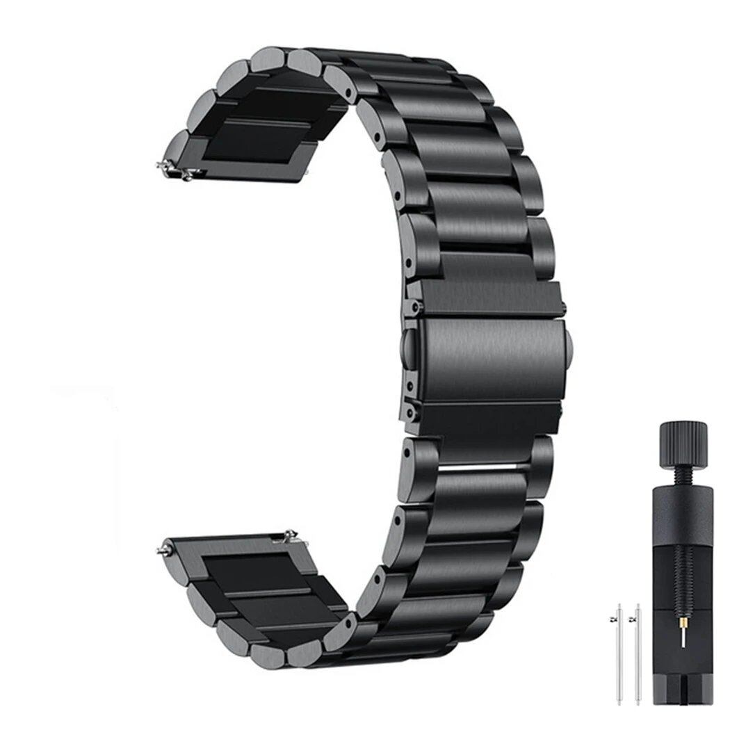 レッドミー ウォッチ5 アクティブ ライト用 ステンレススチール ストラップ - メタルブレスレット ウォッチバンド (Xiaomi Redmi Watch 5 Lite 対応 男女兼用 時計ベルト) バンドカラー: 並行輸入品