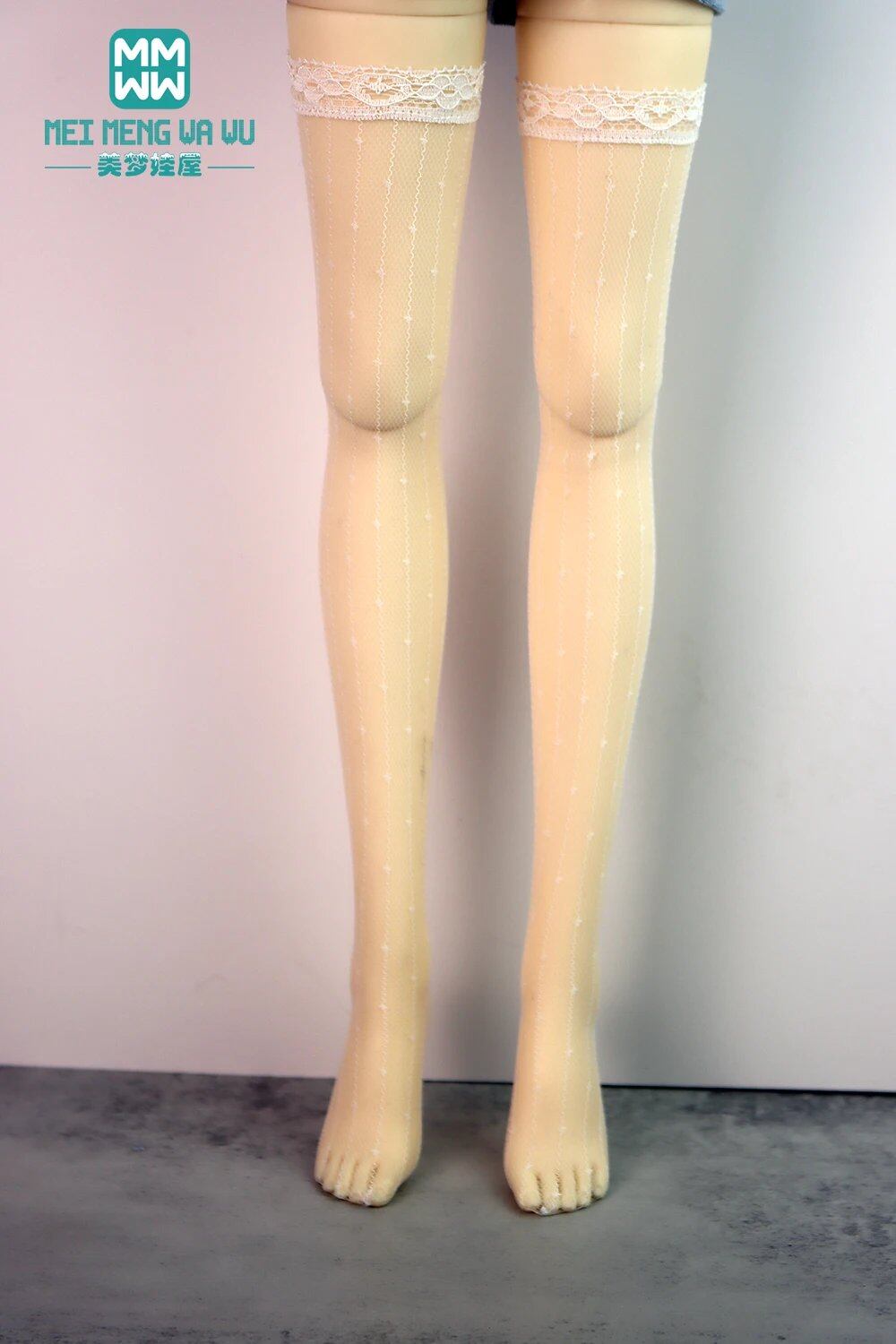 Lace Stockings for 1/3, 1/4, and 1/6 BJD, DD, SD, and YOSD Dolls, Doll Fashion Accessory, Color: BJD-0, Parallel Import