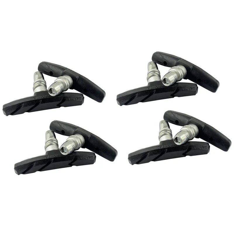 Set of 1/2/4/6/10 Silent Brake Pads for MTB and Road Bikes, Bicycle V-Brake Shoes, Durable Cycling Accessories, Color: Parallel Import