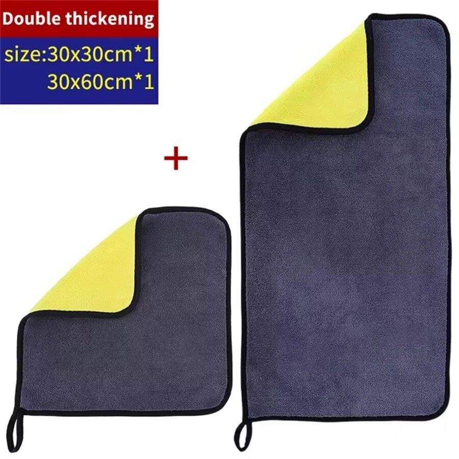 1/3/5-Count Microfiber Cleaning Towels, Car Cleaning Cloths, Professional Microfiber Car Drying Towels, Car Wash Towels, Accessories, Color: 30, Parallel Import