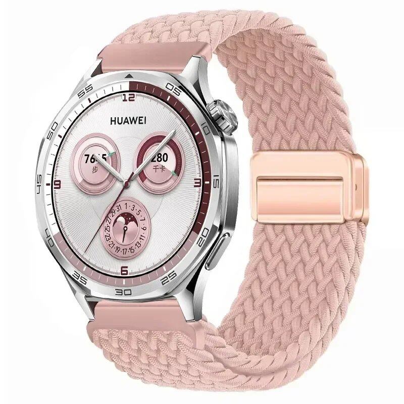 22mm Nylon Loop Strap for Huawei Watch GT5 Pro / GT4 / GT3 / GT2e (46mm) - Compatible with Huawei Watch 4 / 3 Pro Wristband Accessory, Band Color: ; Band Width: 22mm, Parallel Import