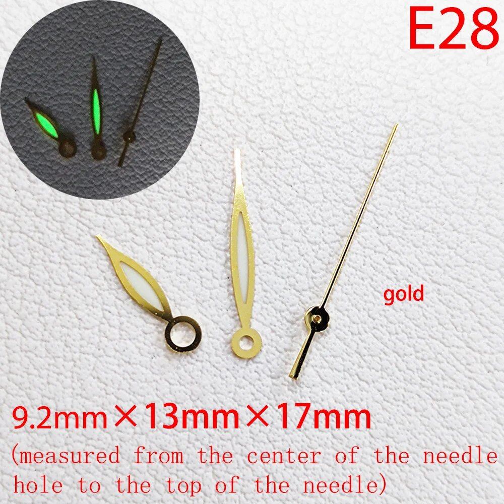 ETA Series Watch Accessories, Green & Blue Super Luminous Hands for ETA 2824, 2892, 2836, and 2834, Parallel Import