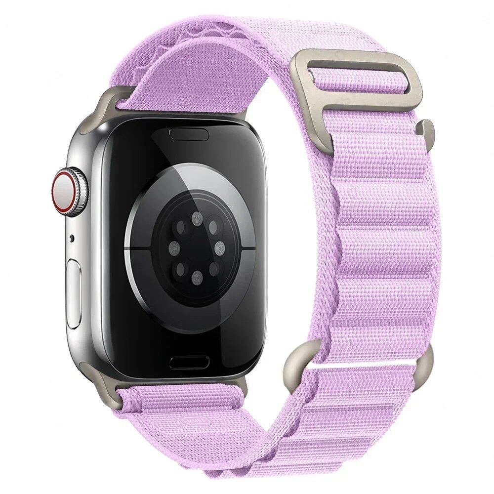 アップルウォッチ アルパインバンド ストラップ 49mm 45mm 44mm 40mm 41mm 42mm ナイロン ベルト iWatch シリーズ9 8 SE 4 3 7 6 5対応 サイズ: 並行輸入品