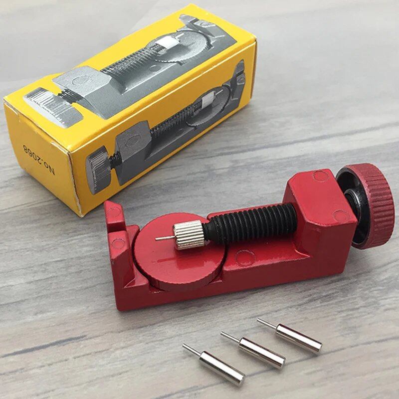 Stainless Steel Watch Band Removal Tool Repair Kit with Pin Adjuster, Bracelet Link Remover, and Spring Bar Set, Parallel Import
