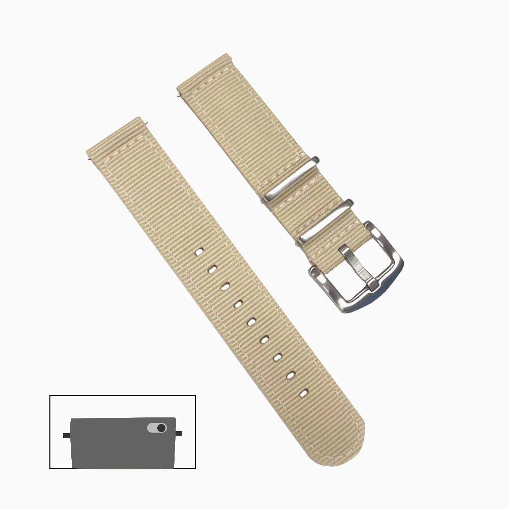 High-quality nylon strap, 20mm/22mm, quick-release band, military-style watch band, replacement watch strap, band color: Cmm, parallel import
