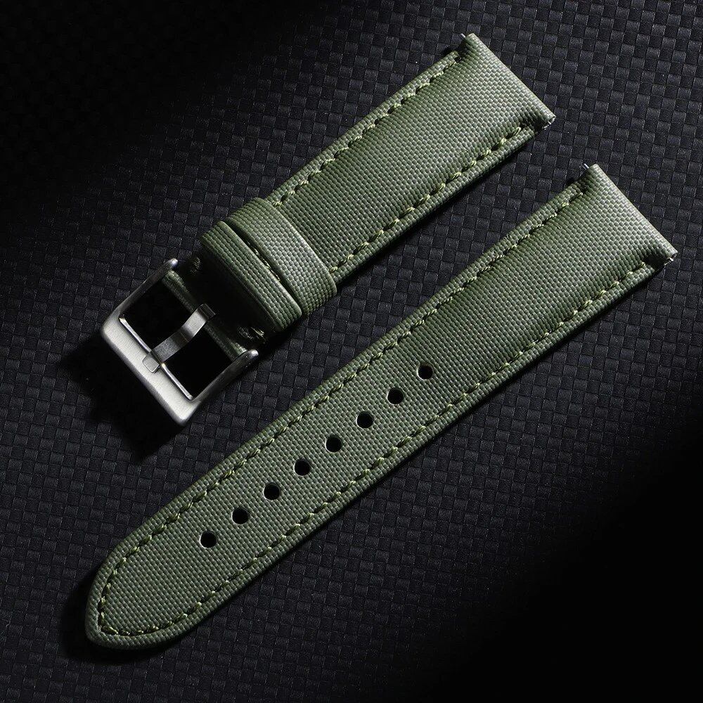 18mm, 20mm, 22mm Sailcloth Watch Strap for Blancpain and Seiko Divers, Men's and Women's, Nylon Quick Release, Waterproof Watch Band, Band Color: mm, Parallel Import