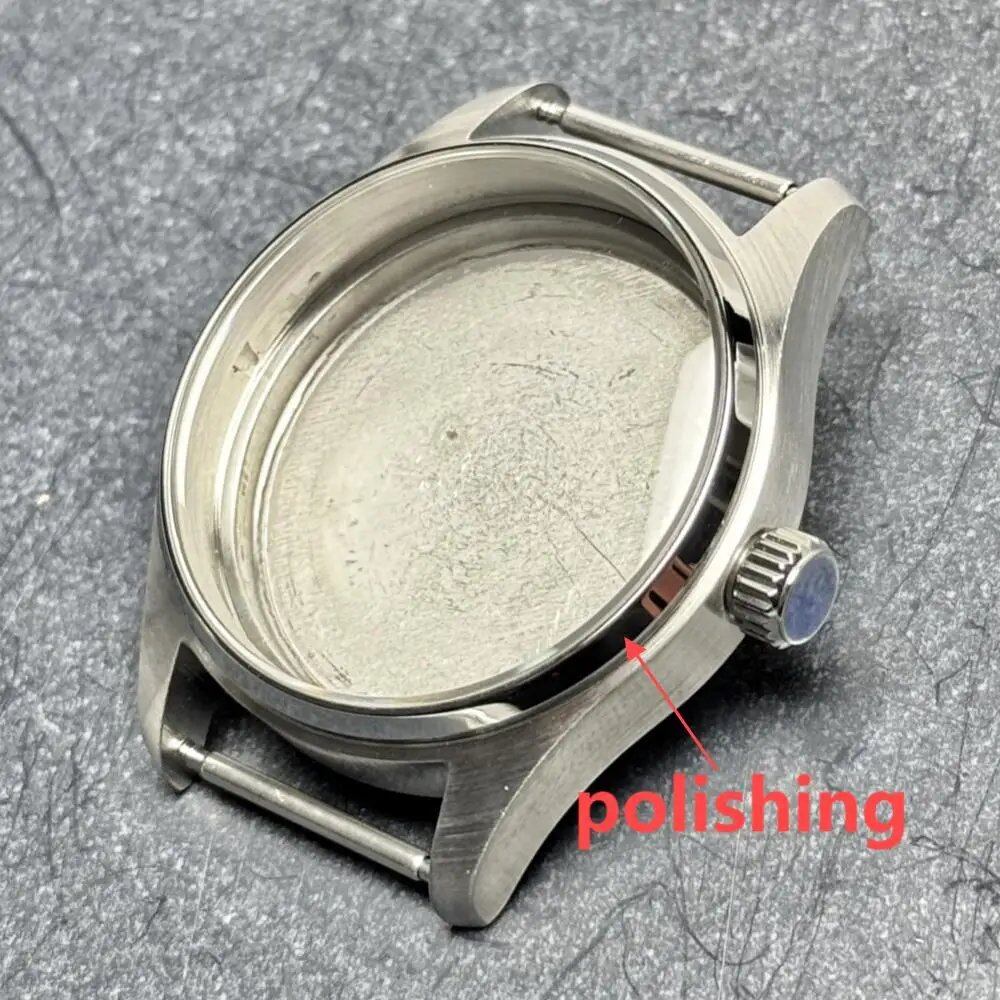 36/39mm Pilot Little Prince Watch Case, Stainless Steel, Sapphire Crystal, 20 ATM Water Resistance, Compatible with NH35, NH35A, and NH36 Movements, 1 Glass Back, Parallel Import