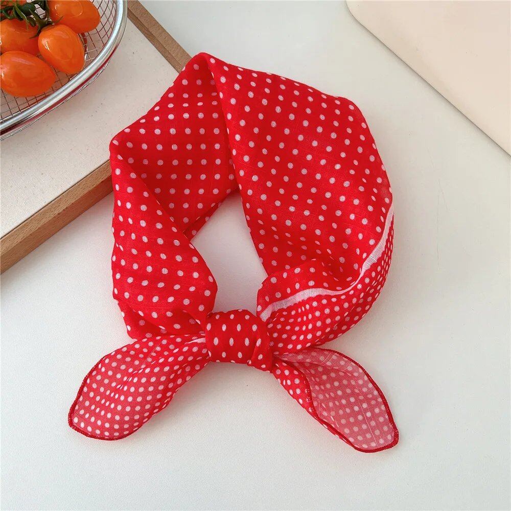 Women's Fashion Bandana Cotton Headscarf Small Hijab Floral Print Handkerchief Hair Scarf Headband Neck Scarf Size: One Size Fits Most; Parallel Import