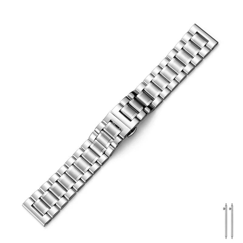 Quick Release Metal Watch Band, Stainless Steel Watch Strap, 20mm, 22mm, Compatible with Samsung Galaxy, Garmin, and Huawei Watches, Men's and Women's, Band Color: mm, Parallel Import