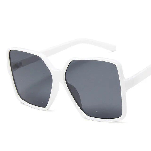 Women's Oversized Gradient Plastic Sunglasses, Designer, UV400 Protection, Frame Color: Other; Parallel Import