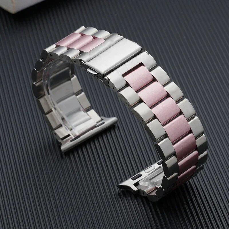 Stainless Steel Strap for Apple Watch 45mm, 44mm, Ultra 2, 49mm, 42mm, 40mm, 41mm, and 46mm, Metal Band, Series 10, 9, 8, 7, 6, 5, 4, 3, SE, Band Color: mm, Parallel Import