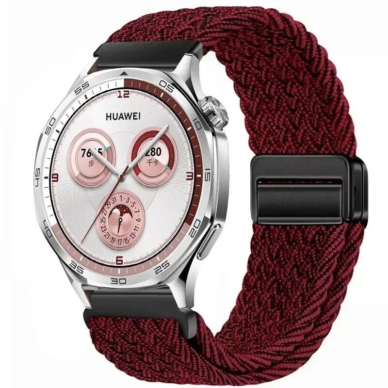 22mm Nylon Loop Strap for Huawei Watch GT5 Pro / GT4 / GT3 / GT2e (46mm) - Compatible with Huawei Watch 4 / 3 Pro Wristband Accessory, Band Color: ; Band Width: 22mm, Parallel Import