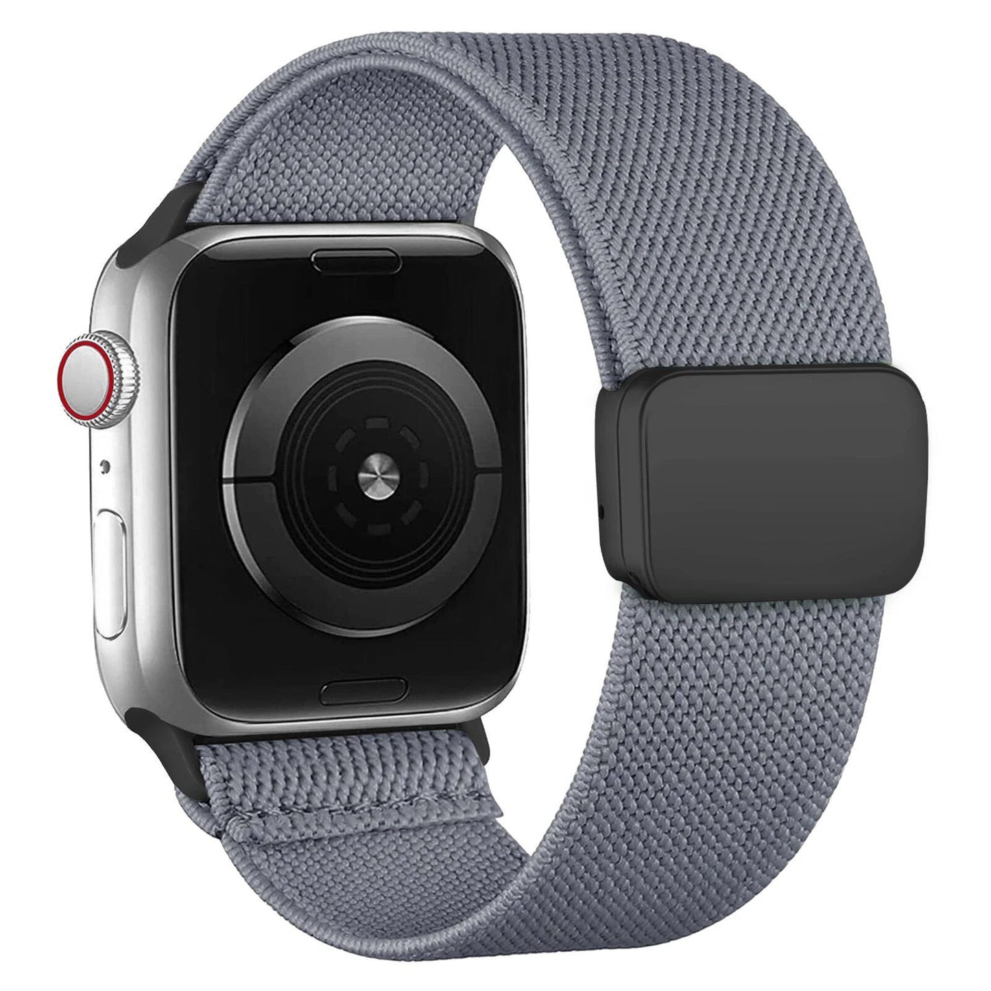 Magnetic Loop Band for Apple Watch, 40mm, 44mm, 45mm, 49mm, 41mm, 38mm, Compatible with iWatch Ultra 2 Series 9/8/7/3/SE, Nylon Bracelet with Scrunch, Band Color: Parallel Import