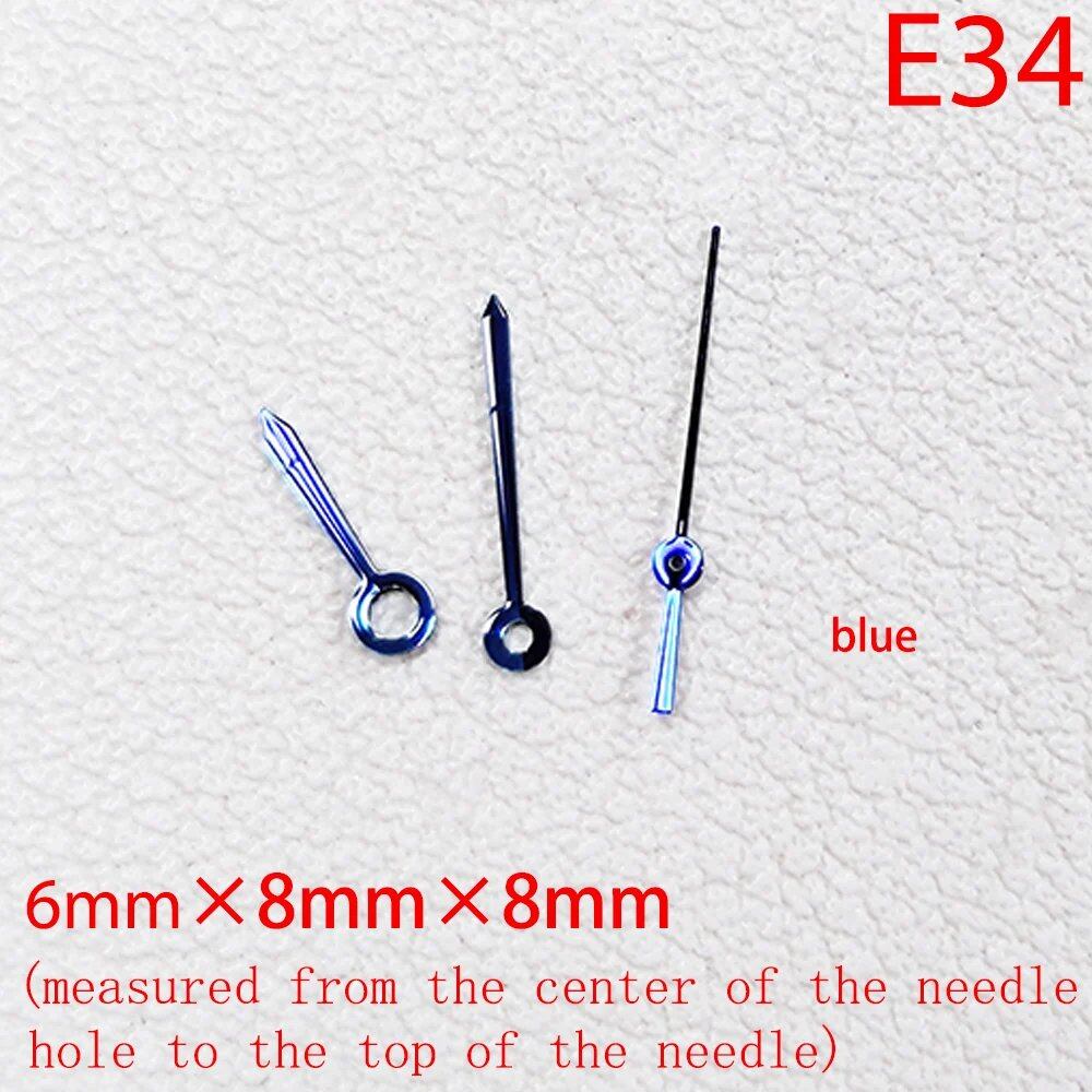 ETA Series Watch Accessories, Green & Blue Super Luminous Hands for ETA 2824, 2892, 2836, and 2834, Parallel Import