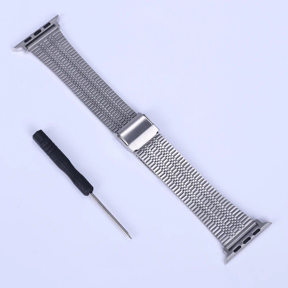 Stainless Steel Metal Band Strap for Apple Watch 10 (46mm) - Compatible with iWatch 10/9/8/Ultra (49mm, 42/44/38mm) - Band Color: mm; Parallel Import