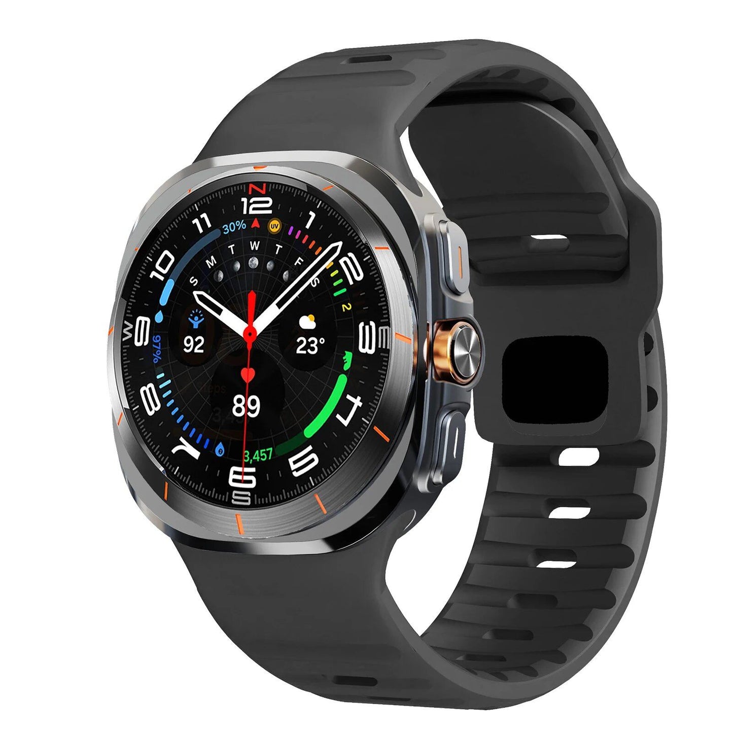 47mm Sport Silicone Strap Replacement for Samsung Galaxy Watch 7 Ultra. Band Color: ; Band Width: Compatible with Galaxy Watch 7 Ultra. Parallel Import.