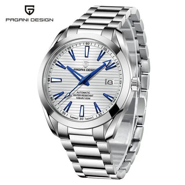 Pagani Design A150 40mm Men's Mechanical Watch, High-Quality Sapphire Crystal, Automatic Movement, NH35 Movement, 100m Water Resistance, Steel, Parallel Import