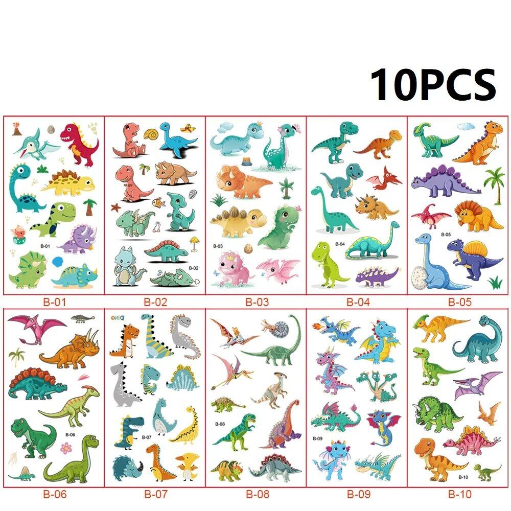 10-Pack Waterproof Temporary Tattoo Stickers for Kids and Soccer Fans, Fake Tattoos for Adults and Kids, Arm Covers, Color: Parallel Import