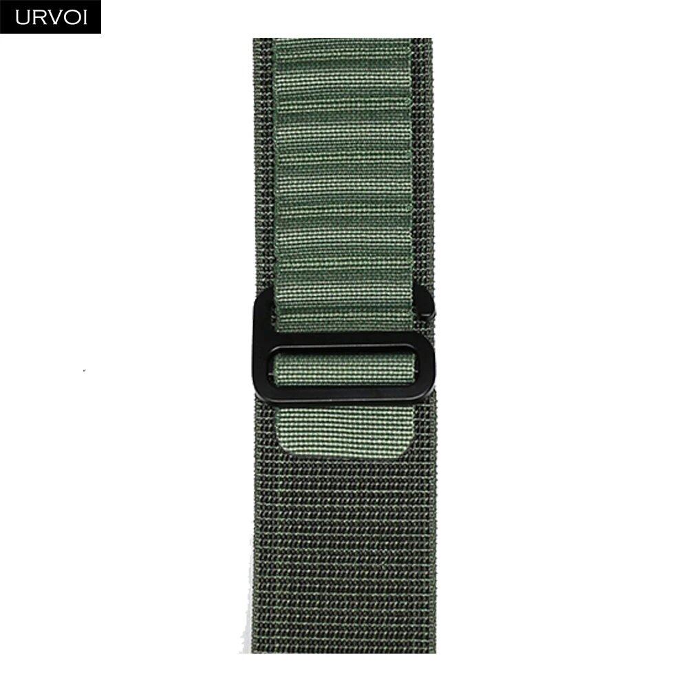 URVOI Apple Watch Ultra 2 Band, Compatible with Series 10/9/8/7/6/SE, Alpine Loop Black, G-Hook Closure, Polyester Woven Cord, Compatible with iWatch 49mm, Band Colors: 44mm, 45mm, 46mm, 49mm, Parallel Import