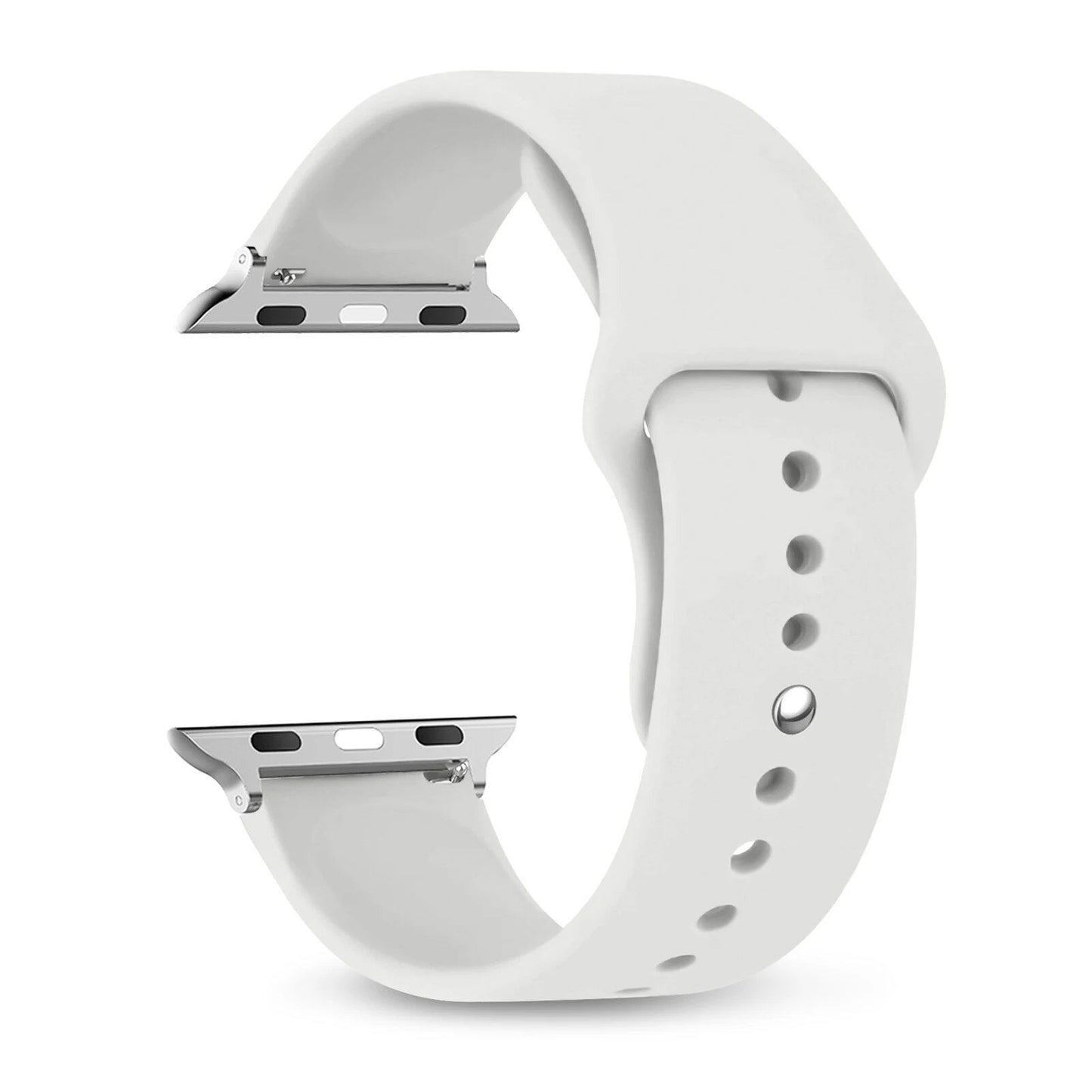 Silicone Sport Band for Apple Watch, 45mm, 44mm, 42mm, 49mm, 40mm, and 41mm, Compatible with iWatch Series 9/8/7/6/5/4/3/SE/Ultra 2, Band Color: mm; Ships from: Parallel Import