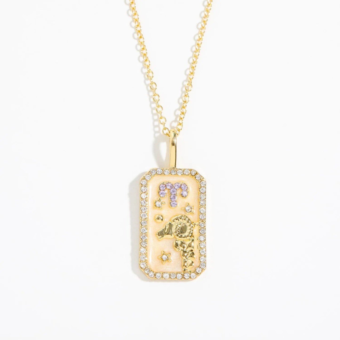 Vintage 12 Zodiac Signs Necklace for Women and Girls - Colorful Zircon Zodiac and Birthstone Necklace, Wedding Jewelry, Gift. Metal Color: ; Ships from: Parallel Import