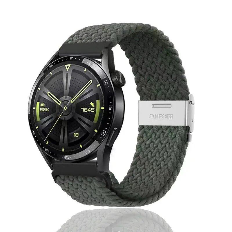 Garmin Venu/Sq/Sq 2/Venu 2 Plus/Venu 3S/Forerunner 945/Approach S62/Fenix 6対応 18/20/22mm クイックリリース ブレイデッド ストラップ サイズ: 並行輸入品