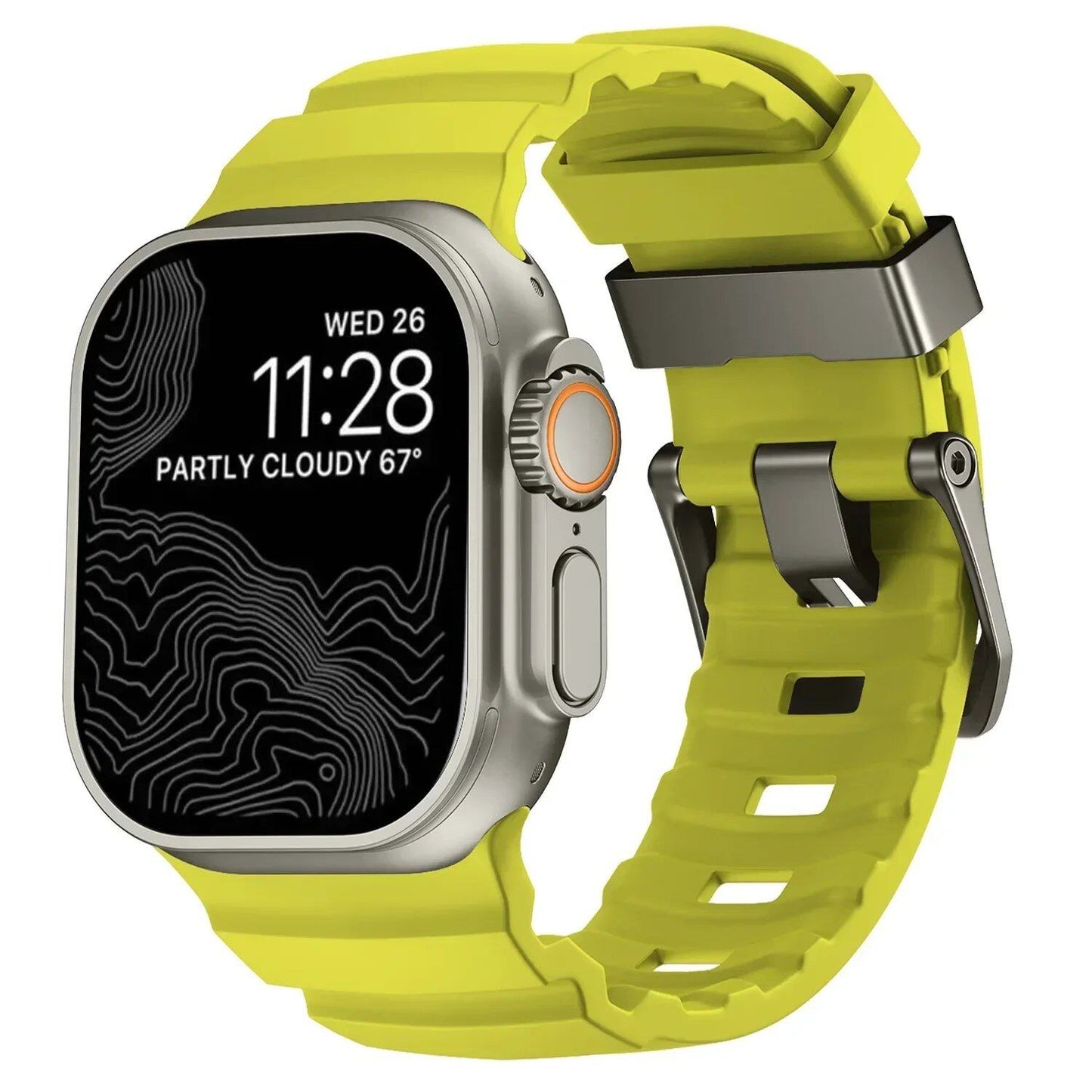 Sport Silicone Band & Titanium Metal Bracelet Strap for Apple Watch Ultra 2/10/9/8/7/6/SE/5/4 - Compatible with iWatch 42mm/44mm/45mm/46mm/49mm Band Colors: mm Parallel Import