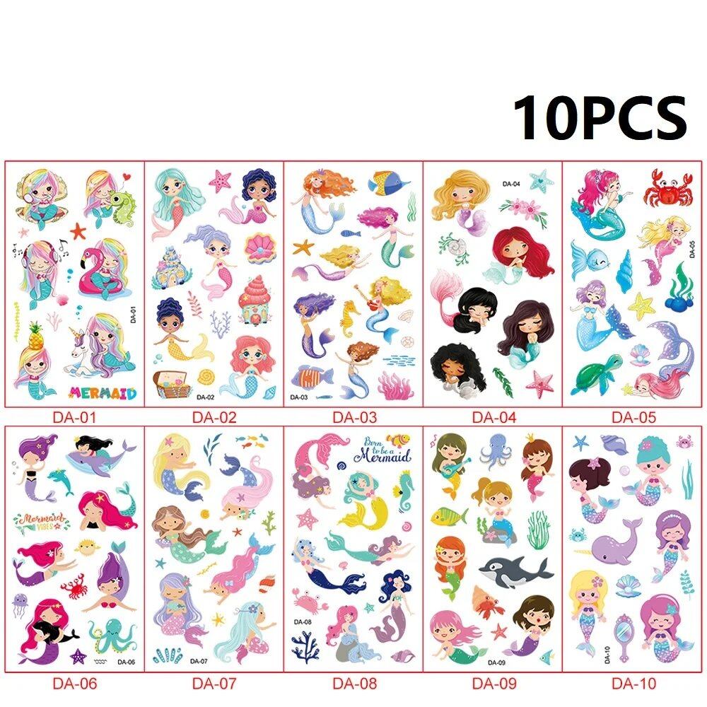 10-Pack Waterproof Temporary Tattoo Stickers for Kids and Soccer Fans, Fake Tattoos for Adults and Kids, Arm Covers, Color: Parallel Import
