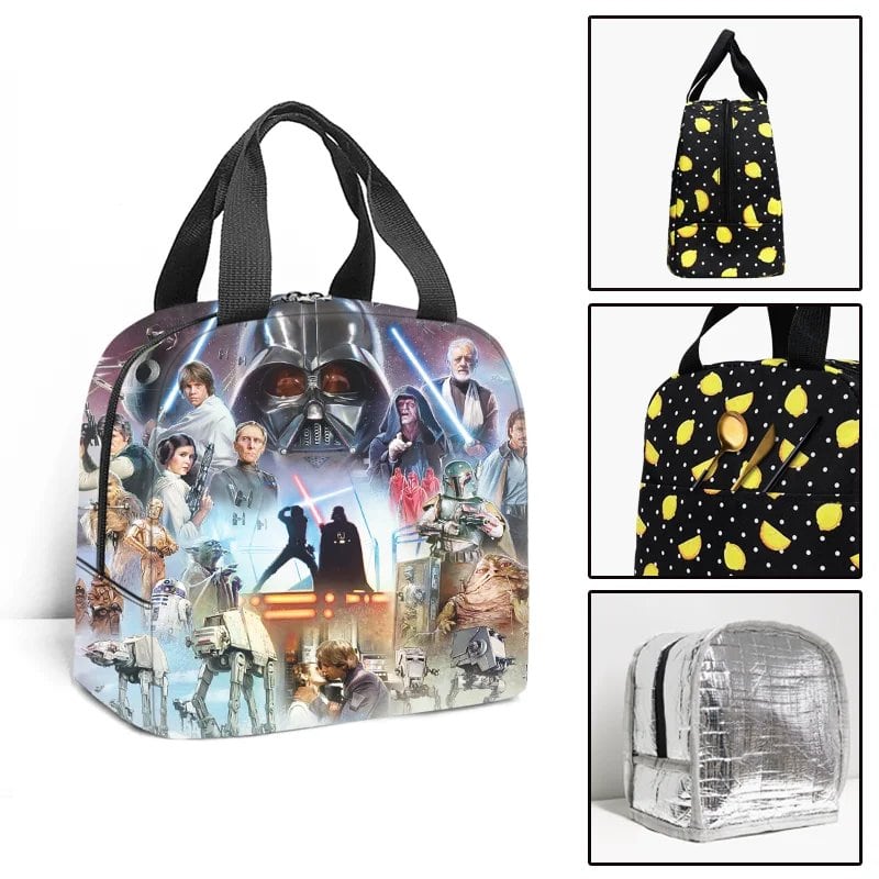 スター・ウォーズ キッズ 保冷ランチバッグ 保温トート 子供用ピクニックバッグ お弁当袋 旅行用ランチバッグ カラー:0 並行輸入品