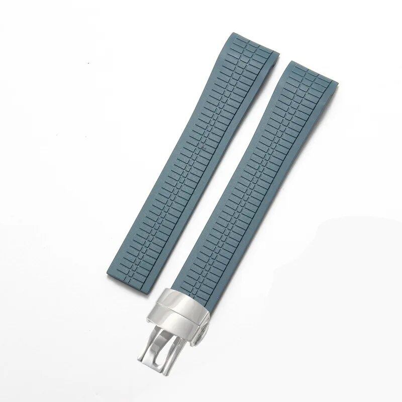 Replacement strap for Patek Philippe Geneve Aquanaut, 21mm, waterproof rubber wristband. Band Color: 21mm; Band Width: 21mm. Parallel import.