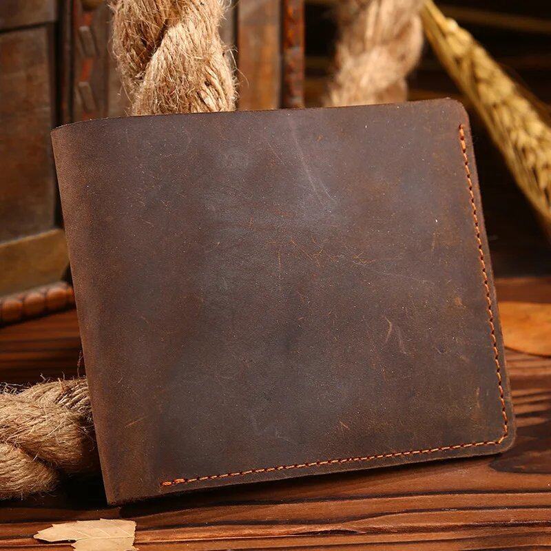 クレイジーホース レザー 財布 メンズ レトロ 薄型 イタリアン 本革 パース 並行輸入品